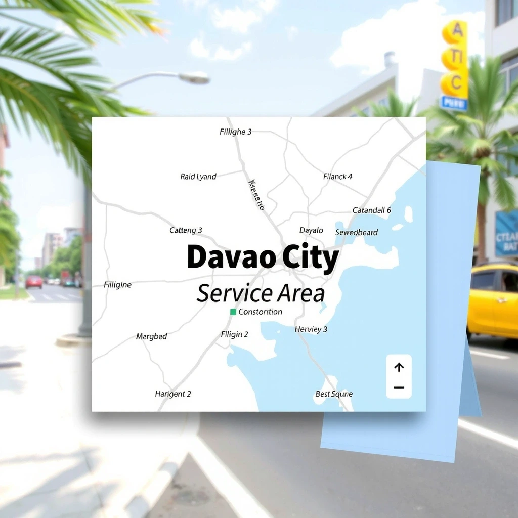 Map of Davao City Service Area